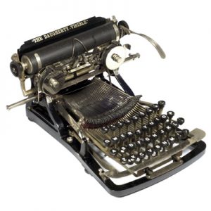 Photograph of the Daugherty typewriter.