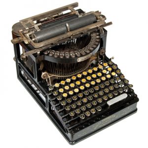 Photograph of the Duplex 2 typewriter, small file.