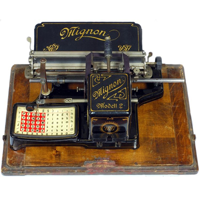 Read more about the article Mignon 2 Typewriter