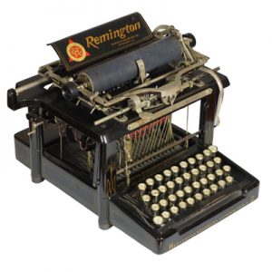 Photograph of the Remington 2 typewriter, small file.