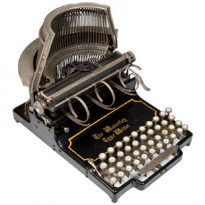 Photograph of the Waverley typewriter, small file.