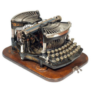 Photograph of the Williams 1 typewriter, small file.