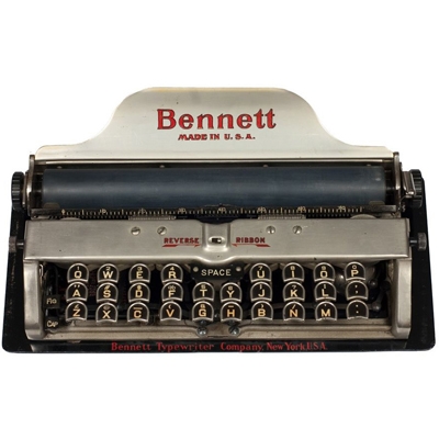 Bennett Typewriter - Antique Typewriters