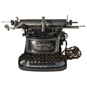 Photograph of the Blickensderfer Electric Typewriter, small file. (wanted)
