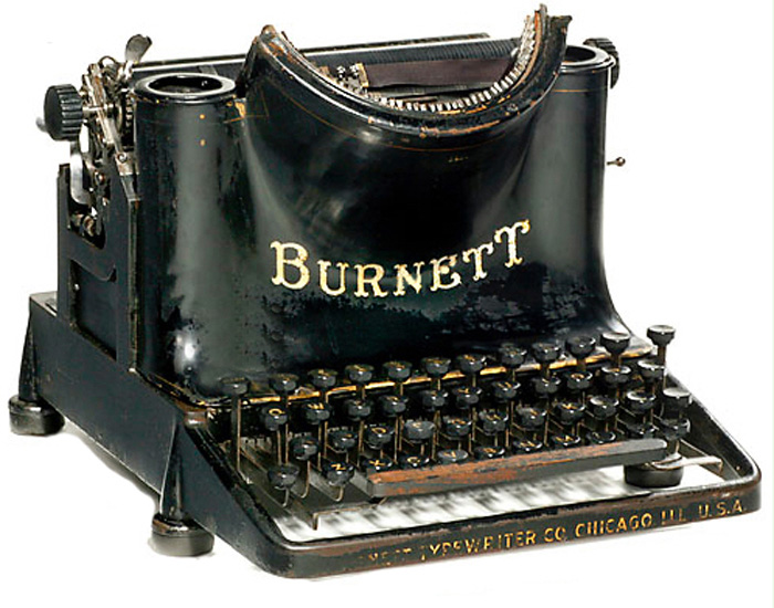 Burnett typewriter