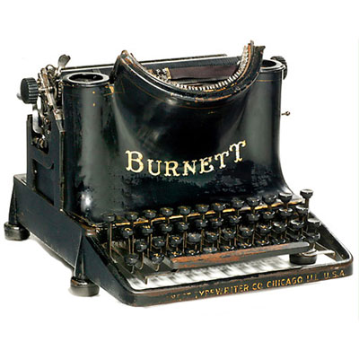 Read more about the article Burnett Typewriter