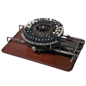 Photograph of the Crary typewriter.