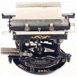 Photograph of the Edison typewriter.