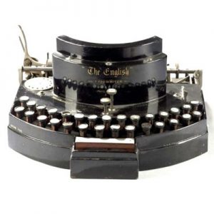 Photograph of the English typewriter.