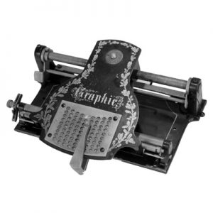 Photograph of the Graphic typewriter.