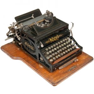 Photograph of the Ideal typewriter.