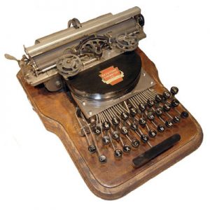 Keystone 2 typewriter, small file. (sold)