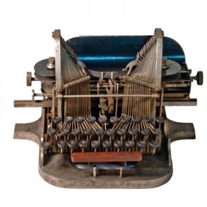 Photograph of the Oliver 1 Typewriter, small file. (wanted)