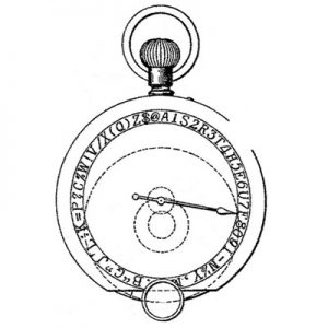 Taurus typewriter patent illustration.