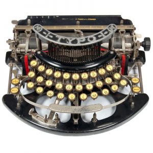 Photograph of the TYPO typewriter.