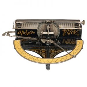 Photograph of the Victor typewriter, sold