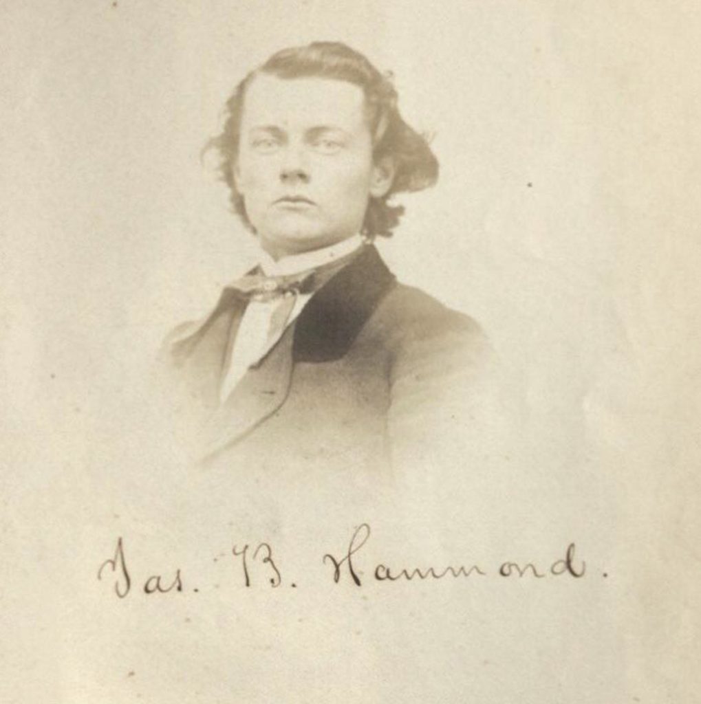 Photograph of James Hammond in his early 20s.