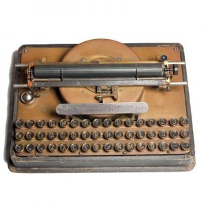 Automatic typewriter, small file. (sold)