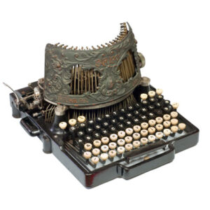 Photograph of the Bar-Lock 4 typewriter.