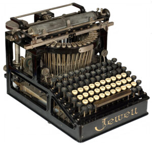 Photograph of the Jewett 1 typewriter.