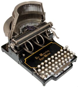 Photograph of the Waverley typewriter.