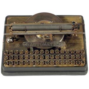 Front view of the Automatic typewriter.