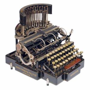 Photograph of the Norths typewriter.