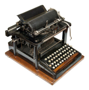 Photograph of the Remington Perfected 4 typewriter.