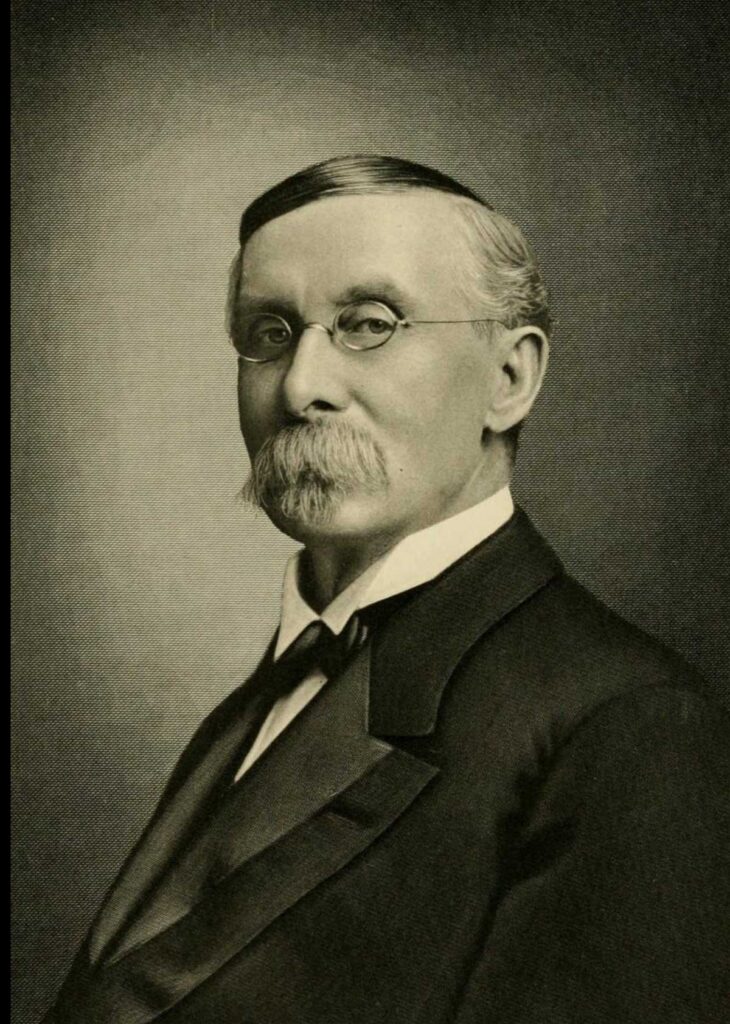 Portrait of Frank Hall, inventor of the Hall Braille -Writer.