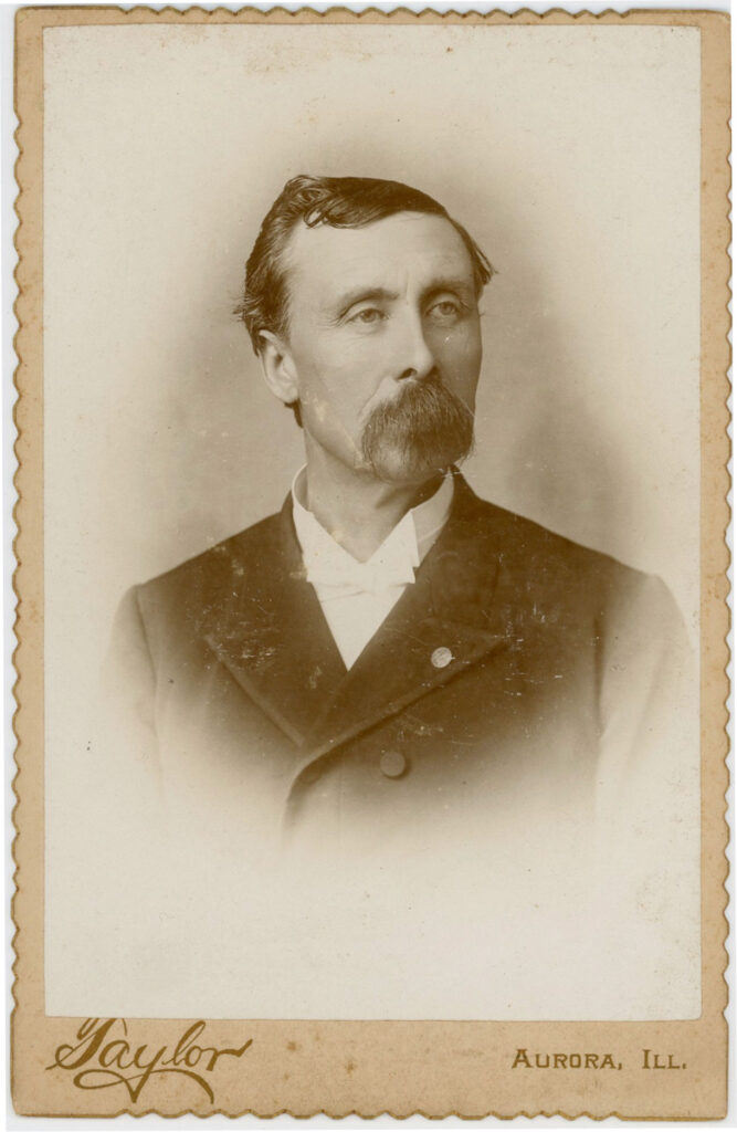 Portrait of Frank Hall, inventor of the Hall Braille -Writer.