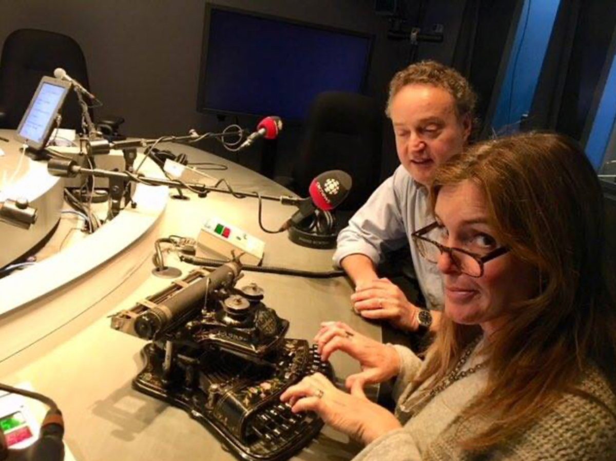 Martin at CBC Radio with Gill Deacon and the show Here and Now.